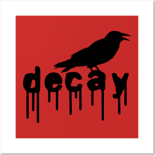 crow on decay, Gothic fashion Posters and Art